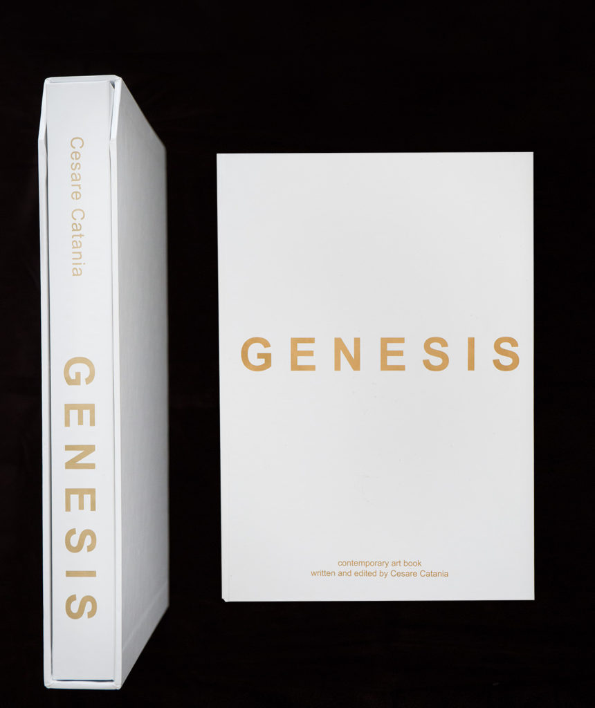 Discover GENESIS, the contemporary art book written and edited by Cesare Catania: more than 450 pages about his life and his works.