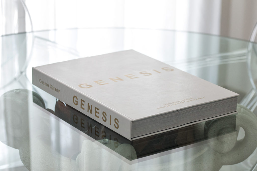 Discover GENESIS, the contemporary art book written and edited by Cesare Catania: more than 450 pages about his life and his works.
