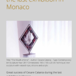 Cesare Catania exhibition in Monaco. The first contemporary artwork for colourblind peolple